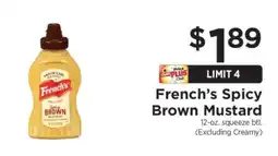 ShopRite French’s Spicy Brown Mustard offer