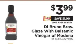 ShopRite Di Bruno Bros. Glaze With Balsamic Vinegar of Modena offer