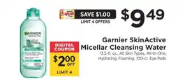 ShopRite Garnier SkinActive Micellar Cleansing Water offer