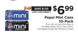ShopRite Pepsi Mini Cans 10-Pack offer