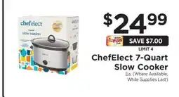 ShopRite ChefElect 7-Quart Slow Cooker offer