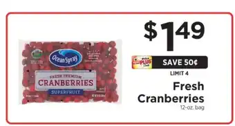 ShopRite Fresh Cranberries offer