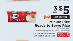 ShopRite Minute Rice Ready to Serve Rice offer
