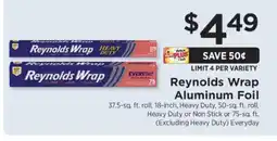ShopRite Reynolds Wrap Aluminum Foil offer