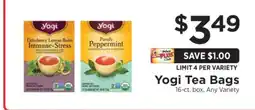 ShopRite Yogi Tea Bags offer