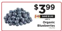 ShopRite Organic Blueberries offer
