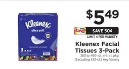 ShopRite Kleenex Facial Tissues 3-Pack offer