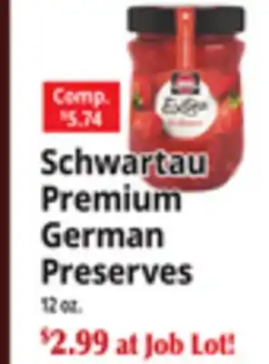Ocean State Job Lot Schwartau Premium German Preserves offer