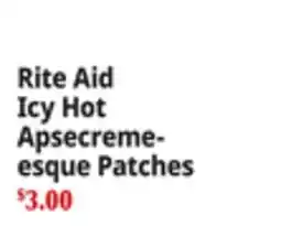 Ocean State Job Lot Icy Hot Apsecreme-esque Patches offer