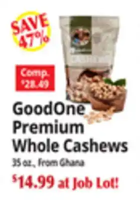 Ocean State Job Lot Premium Whole Cashews offer