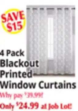 Ocean State Job Lot Printed Window Curtains offer