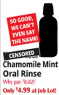 Ocean State Job Lot Chamomile Mint Oral Rinse offer