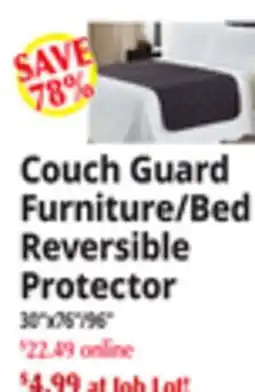 Ocean State Job Lot Couch Guard Furniture/Bed Reversible Protector offer