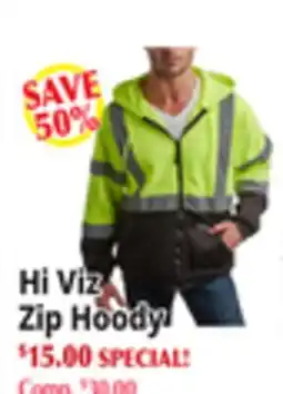 Ocean State Job Lot Hi Viz Zip Hoody offer