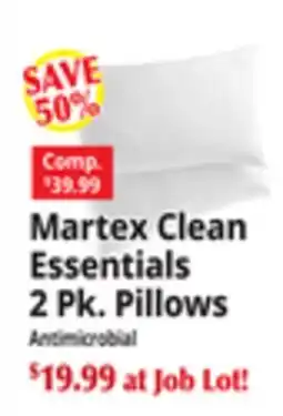 Ocean State Job Lot Clean Essentials 2 Pk. Pillows offer