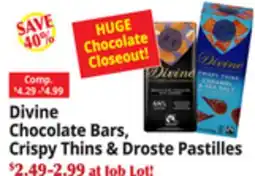 Ocean State Job Lot Chocolate Bars, Crispy Thins & Droste Pastilles offer