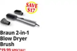 Ocean State Job Lot 2-in-1 Blow Dryer Brush offer