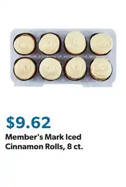 Sam's Club Member's Mark Iced Cinnamon Rolls, 8 ct offer