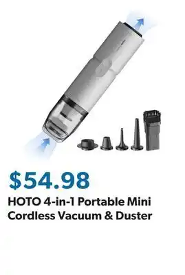 Sam's Club HOTO 4-in-1 Portable Mini Cordless Vacuum & Duster offer