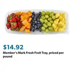 Sam's Club Member's Mark Fresh Fruit Tray, priced per pound offer