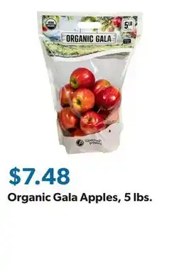 Sam's Club Organic Gala Apples, 5 lbs offer