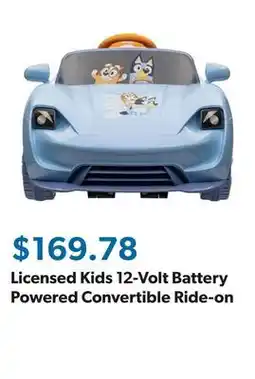 Sam's Club Licensed Kids 12-Volt Battery Powered Convertible Ride-on offer