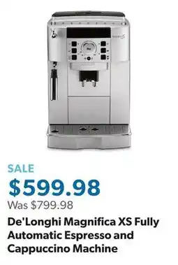 Sam's Club De'Longhi Magnifica XS Fully Automatic Espresso and Cappuccino Machine offer