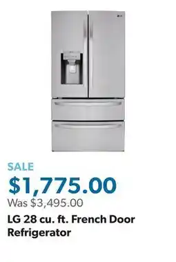 Sam's Club LG 28 cu. ft. French Door Refrigerator offer