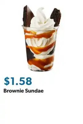 Sam's Club Brownie Sundae offer