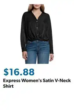 Sam's Club Express Women's Satin V-Neck Shirt offer