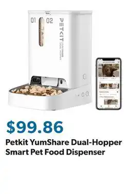 Sam's Club Petkit YumShare Dual-Hopper Smart Pet Food Dispenser offer