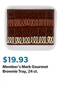 Sam's Club Member's Mark Gourmet Brownie Tray, 24 ct offer