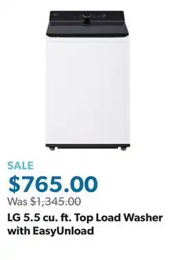 Sam's Club LG 5.5 cu. ft. Top Load Washer with EasyUnload offer