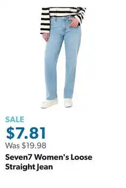 Sam's Club Seven7 Women's Loose Straight Jean offer