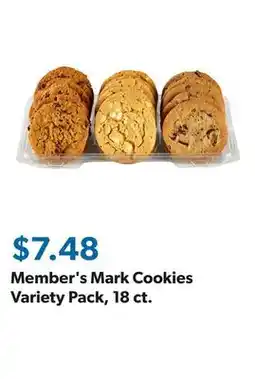 Sam's Club Member's Mark Cookies Variety Pack, 18 ct offer
