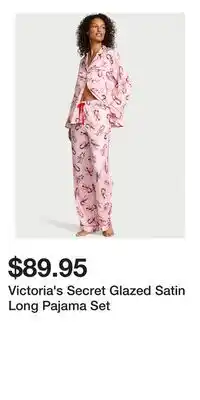 Victoria's Secret Victoria's Secret Glazed Satin Long Pajama Set offer