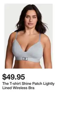 Victoria's Secret The T-shirt Shine Patch Lightly Lined Wireless Bra offer