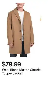 TJ Maxx Wool Blend Melton Classic Topper Jacket offer