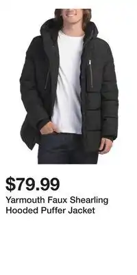 TJ Maxx Yarmouth Faux Shearling Hooded Puffer Jacket offer