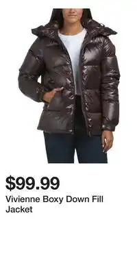 TJ Maxx Vivienne Boxy Down Fill Jacket offer