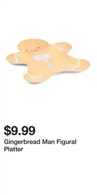TJ Maxx Gingerbread Man Figural Platter offer