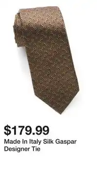 TJ Maxx Made In Italy Silk Gaspar Designer Tie offer