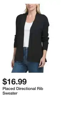 TJ Maxx Placed Directional Rib Sweater offer