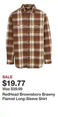 Cabela's RedHead Brownsboro Brawny Flannel Long-Sleeve Shirt offer