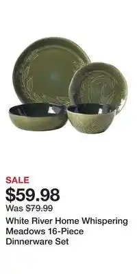 Cabela's White River Home Whispering Meadows 16-Piece Dinnerware Set offer