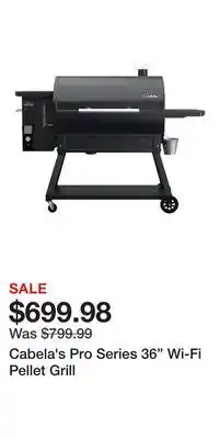 Cabela's Cabela's Pro Series 36 Wi-Fi Pellet Grill offer