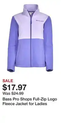 Cabela's Bass Pro Shops Full-Zip Logo Fleece Jacket for Ladies offer