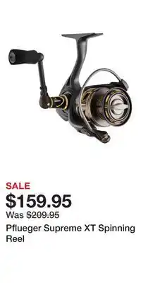 Cabela's Pflueger Supreme XT Spinning Reel offer