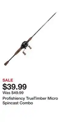 Cabela's Profishiency TrueTimber Micro Spincast Combo offer