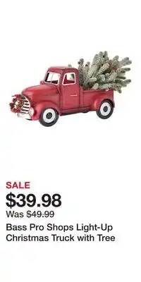 Cabela's Bass Pro Shops Light-Up Christmas Truck with Tree offer